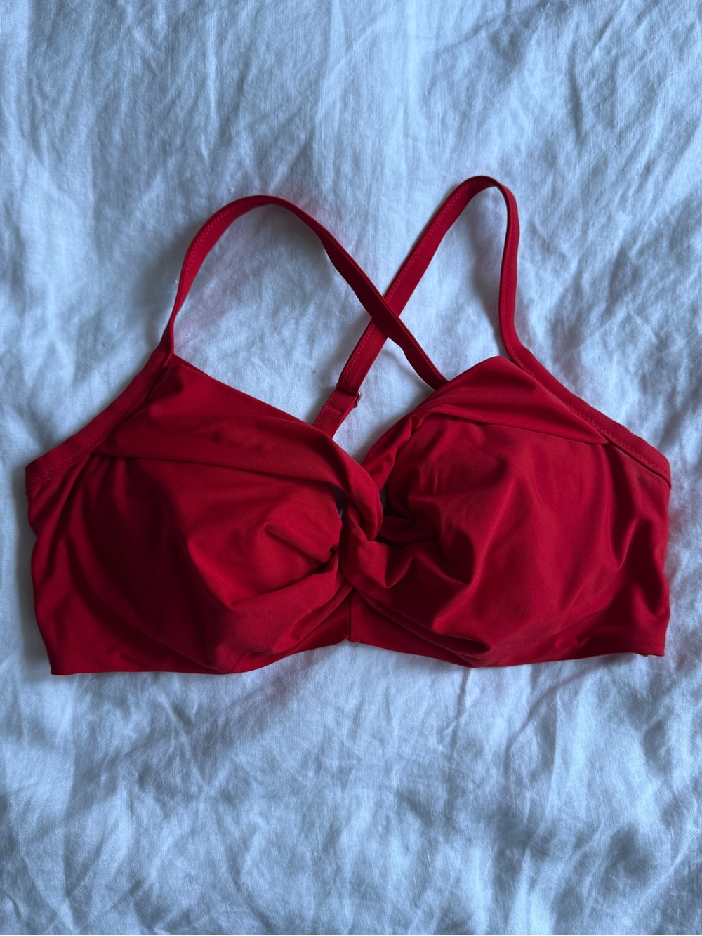 Athleta Red Twist-Front Bralette
